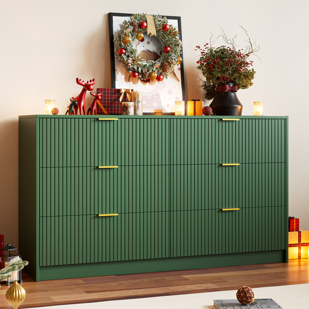 6 - Drawer Dresser, 55.1" W